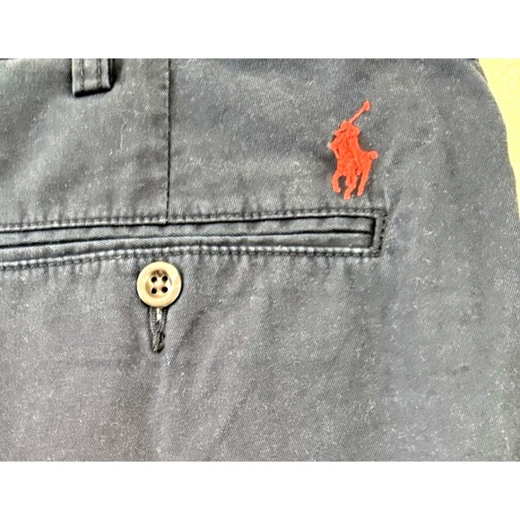 Polo Ralph Lauren Men's  Tyler 9"  100% Cotton Navy Chino Size 34 Golf Outdoors - Picture 3 of 13